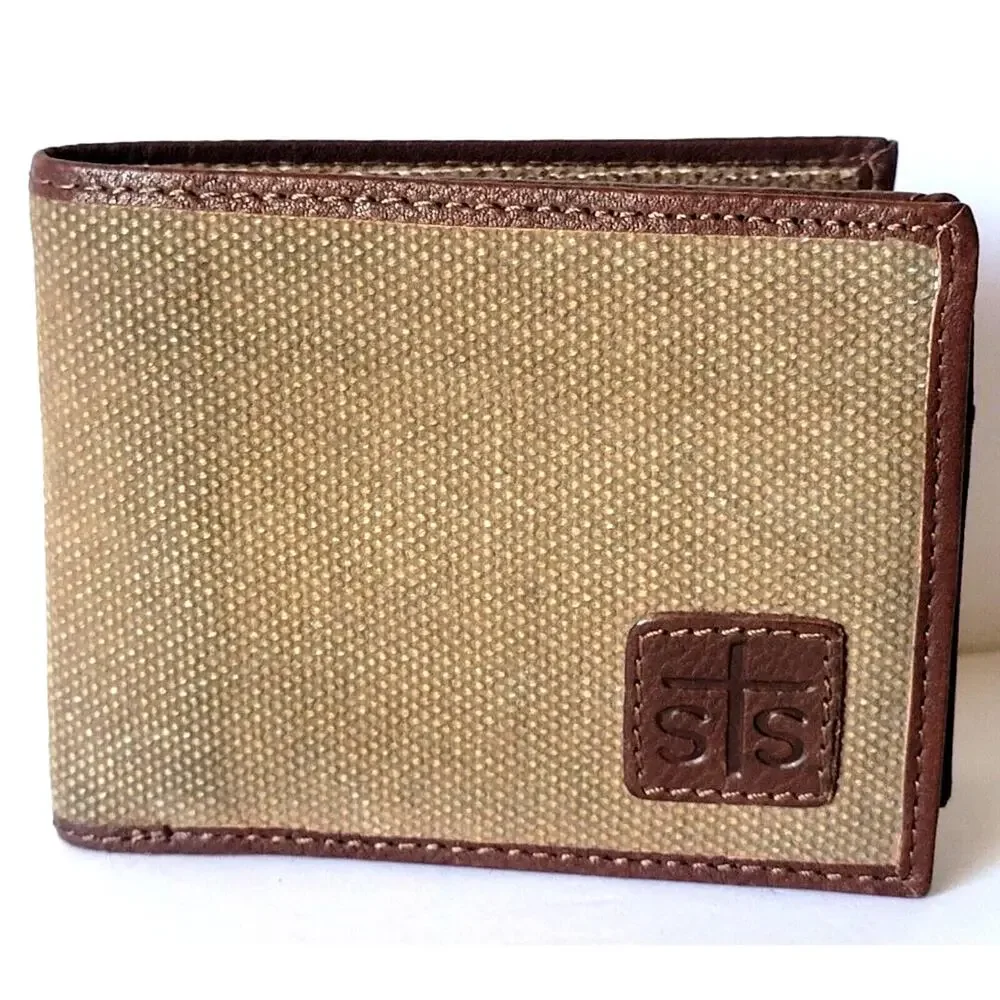 🤠 STS Ranchwear Trailblazer Canvas & Leather Wallet
